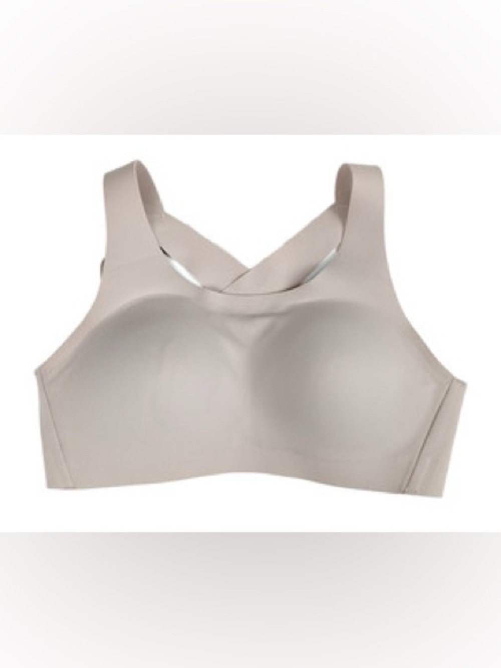lululemon athletica Smooth Cross-Back Sports Bra in Light Taupe